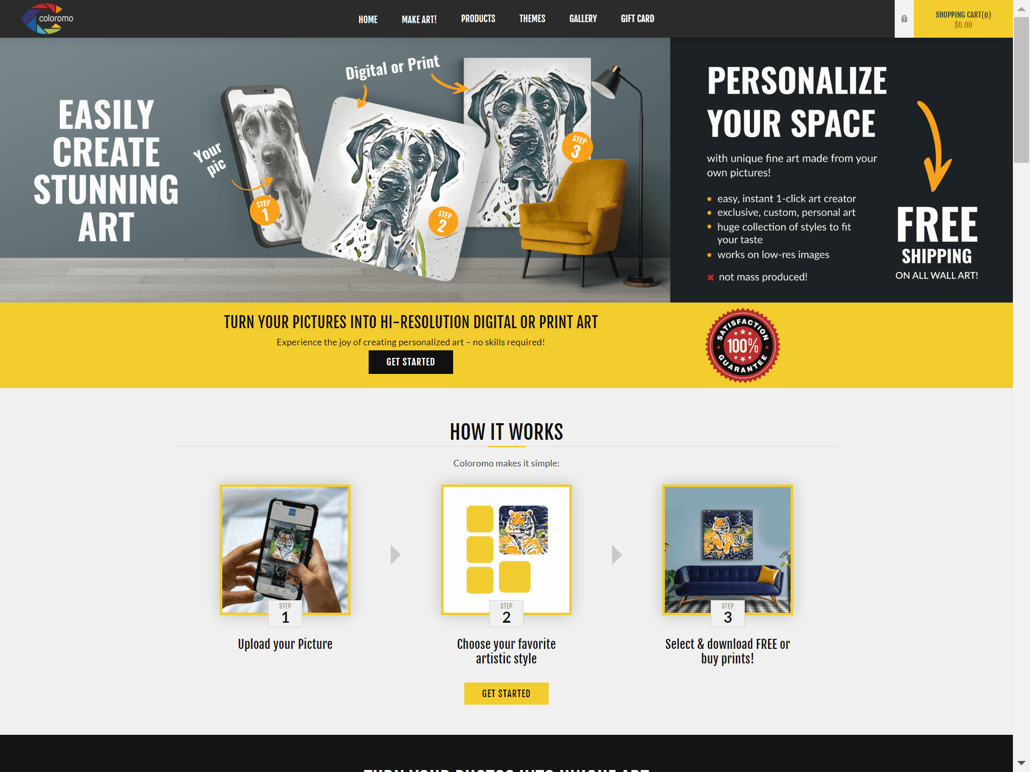 Coloromo AI Art Generator