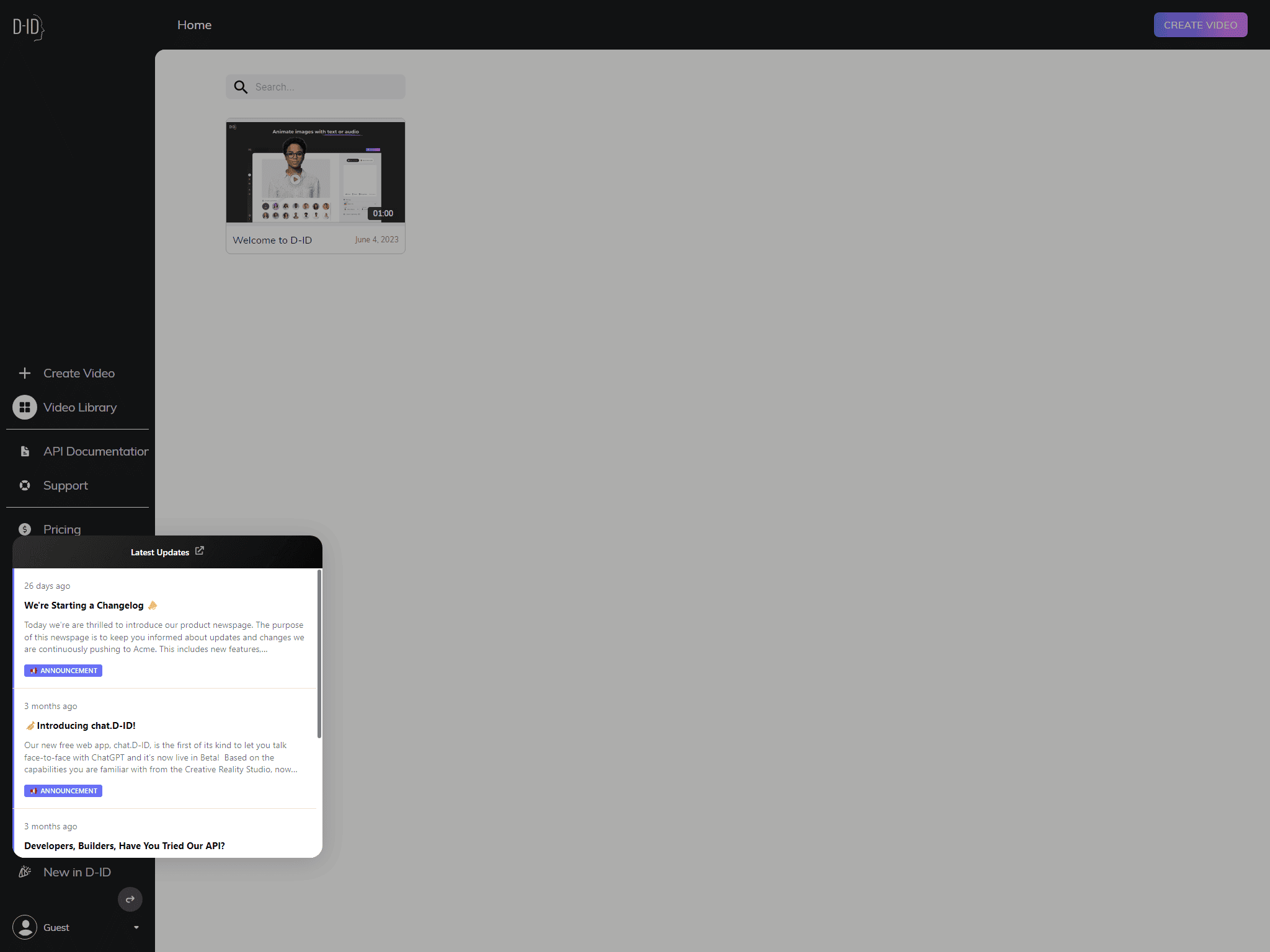 Creative Reality Studio (D-ID)